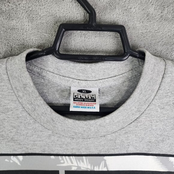 Men's Gray Pro Club Heavy Weight California Graphic Shirt Short Sleeve Size XL - Picture 4 of 10